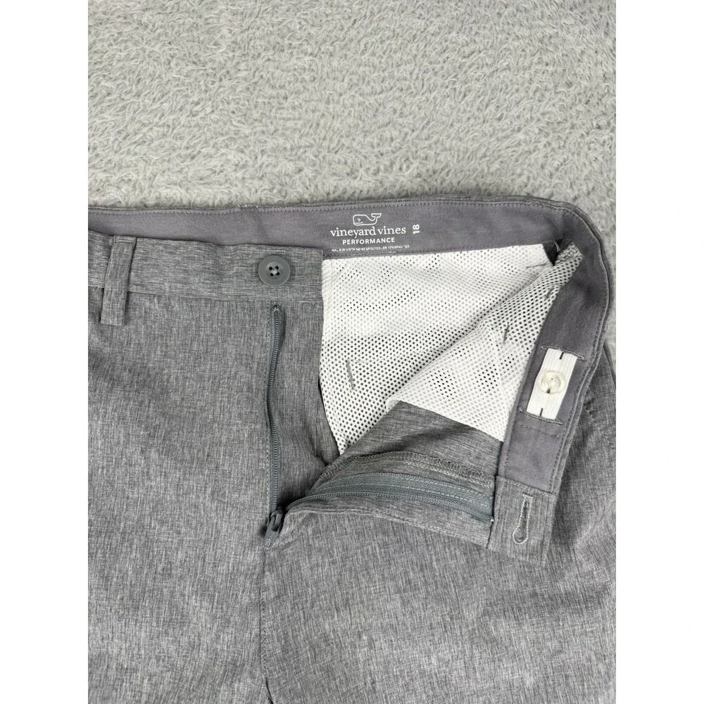 Lot 2 Vineyard Vines Performance Shorts Boys Size  18 Blue And Gray Adjustable
